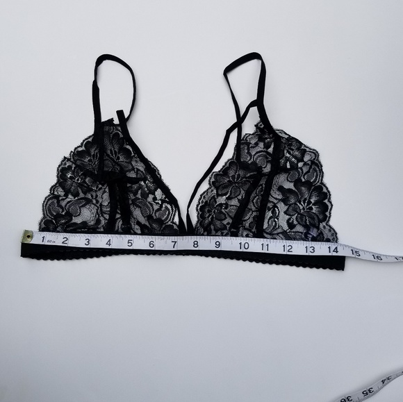 Strappy Bra Lace Bralette Adjustable Plunge - Picture 6 of 7